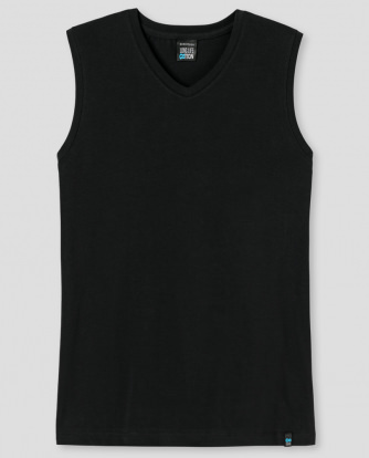 SCHIESSER Men Tank Top Long Life Cotton - black