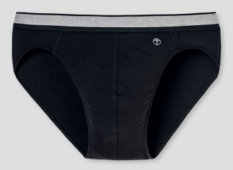 Rio-Slip Schiesser Retro Rib - black