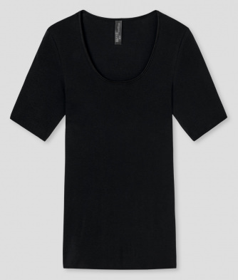 Shirt 1/2 Schiesser Luxury - black