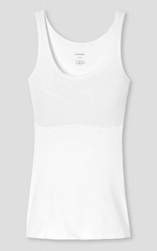 Women's Vest Top Schiesser Invisible Soft - white