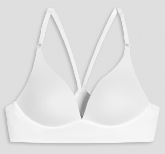 Women's lounge-bra Schiesser Invisible Soft - padded - white