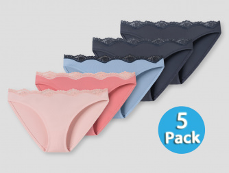 5er Pack Damen Minislip SCHIESSER Lace