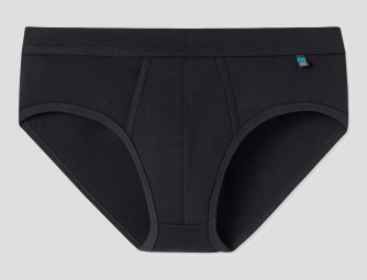 SCHIESSER Men Sports Brief Long Life Cotton - black