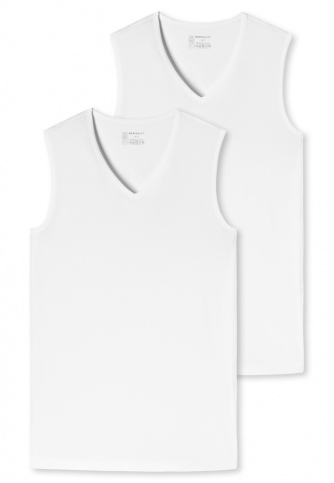 2er Pack SCHIESSER Herren Tank Top 95/5 - wei