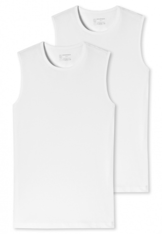 2er Pack SCHIESSER Mnner Tank Top 95/5 - wei