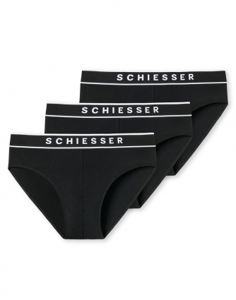 3-Pack of Men's Rio-Briefs SCHIESSER 95/5 for Men - black