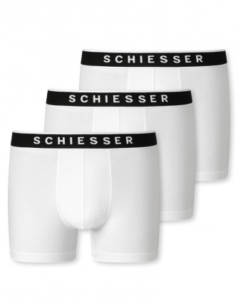 3er Pack Herren Shorts SCHIESSER 95/5 - wei