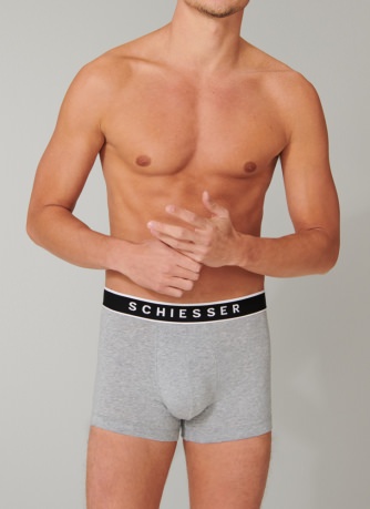 3-Pack of Men's Boxer Briefs SCHIESSER 95/5 - heather gray