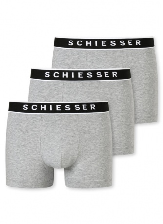 3-Pack of Men's Boxer Briefs SCHIESSER 95/5 - heather gray