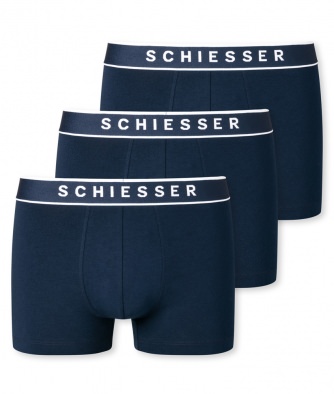 3-Pack of Men's Boxer Briefs SCHIESSER 95/5 - dark blue