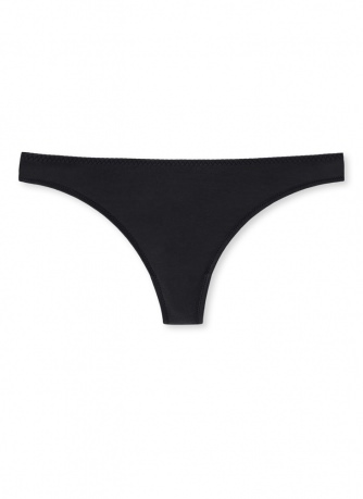 Women's Thong Schiesser Invisible Lace - black