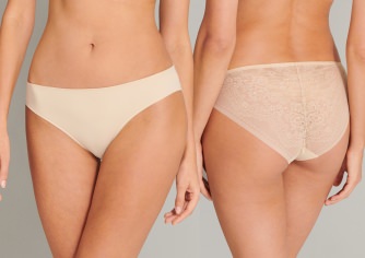 Women's Brief Schiesser Invisible Lace - sand