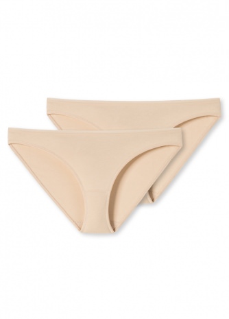 2er Pack Damen Minislip Schiesser 95/5 - sand