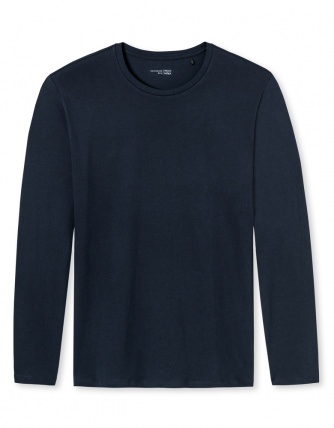 Men's Longsleeve shirt Schiesser Mix & Relax - dark blue