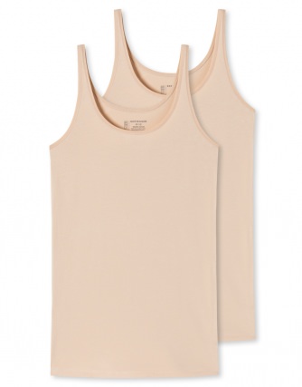 2er Pack Damen Trgertop SCHIESSER 95/5 - sand