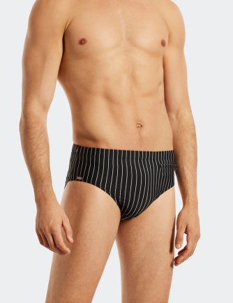 Herren Badehose SCHIESSER Aqua Nautical Casual - schwarz