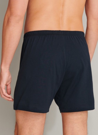 2er Pack Herren Boxershorts SCHIESSER - blau und schwarz