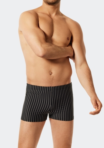 SCHIESSER Herren Badehose Nautical Casual - schwarz