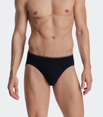 Herren Supermini SCHIESSER Slip 95/5 - schwarz