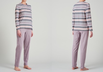 Women's Long Pajamas SCHIESSER Sportive Stripes