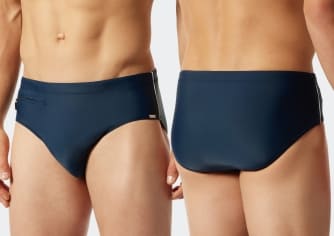 Herren Bade-Slip SCHIESSER Aqua Nautical Casual - admiral