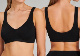 2-Pack SCHIESSER Women's Bralette 95/5 - black