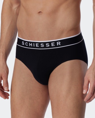 3er Pack Herren Rio-Slips SCHIESSER 95/5 - schwarz