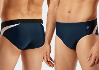 Herren Badehose-Slip SCHIESSER Aqua Nautical Active - admiral