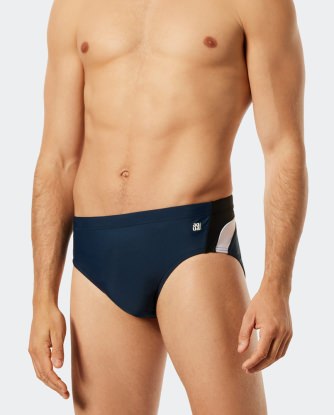 Herren Badehose-Slip SCHIESSER Aqua Nautical Active - admiral