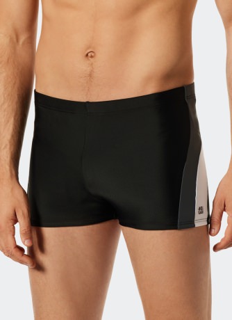 Herren Badeshorts SCHIESSER Aqua Nautical Active - schwarz