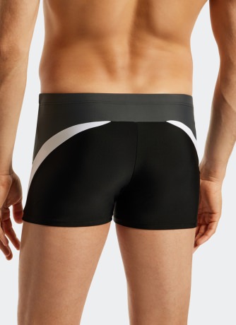 Herren Badeshorts SCHIESSER Aqua Nautical Active - schwarz