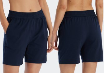 Damen Hose kurz SCHIESSER Mix & Relax - dunkelblau