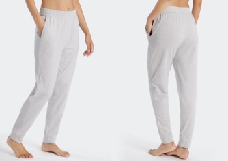 Damen Hose Lang Schiesser Mix & Relax - grau meliert