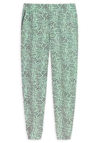 Ladies Casual Trousers Long Schiesser Mix & Relax - gray-green