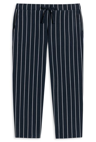 Ladies pants 3/4 long Schiesser Mix & Relax - dark blue striped