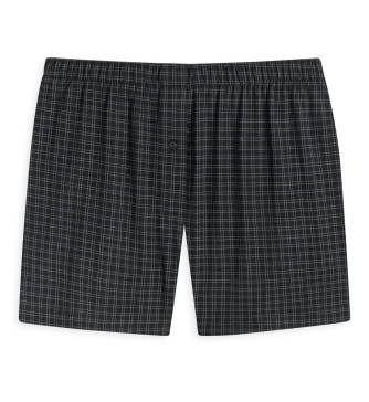 Men's Boxers SCHIESSER Cotton Casuals - black plaid