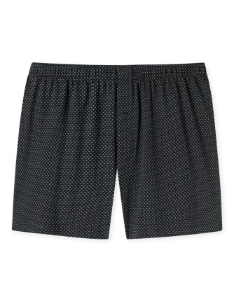 Men's Boxers SCHIESSER Cotton Casuals - black dotted