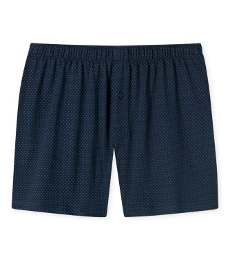 Men's Boxers SCHIESSER Cotton Casuals - dark blue dotted