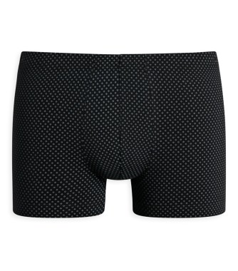 Men's Boxer Briefs SCHIESSER Cotton Casuals - black dotted