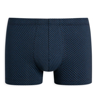 Men's Boxer Briefs SCHIESSER Cotton Casuals - dark blue dotted