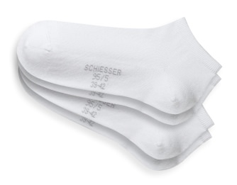 2-Pack of Men's Sneaker Socks SCHIESSER 95/5 - white