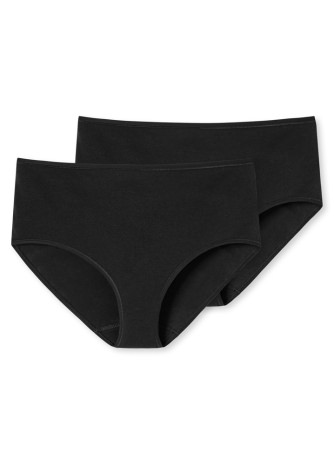 2-Pack Women's Midi Brief SCHIESSER 95/5 - black