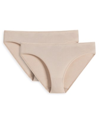 2-Pack Women Tai Slip Schiesser Modal Essentials - sand