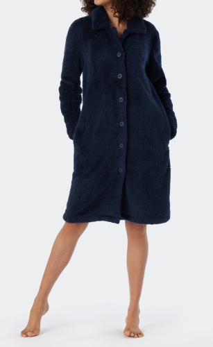 Ladies robe SCHIESSER Essentials - dark blue