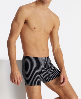 Herren Shorts SCHIESSER 95/5 - schwarz gestreift