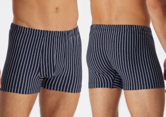 Herren Shorts SCHIESSER 95/5 - dunkelblau gestreift