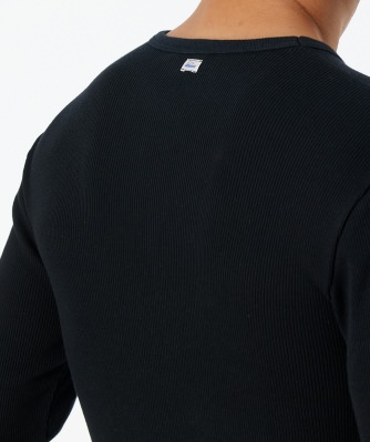 Men's Long Sleeve Top 1/1 SCHIESSER REVIVAL Friedrich - black