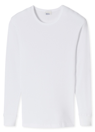 Men's Long Sleeve Top 1/1 SCHIESSER REVIVAL Friedrich - white