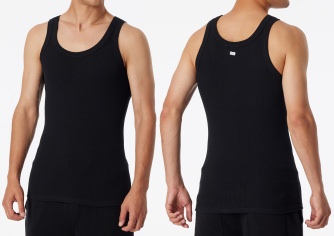 Mnner Tank Top 0/0 SCHIESSER REVIVAL Friedrich - schwarz