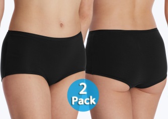 2er Pack Damen Shorts SCHIESSER 95/5 - schwarz